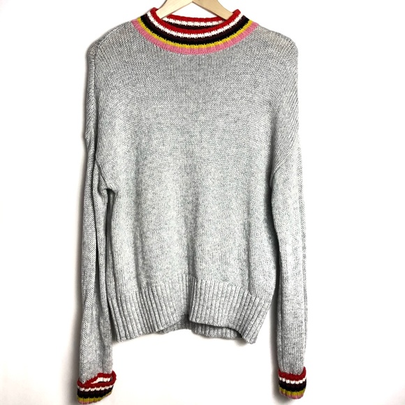 Boden Sweaters - Boden Sweater Stripe Trim Alpaca Wool Small Boxy